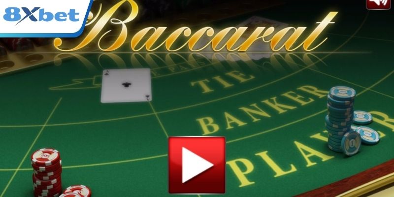 Giao diện bàn Baccarat online với Dealer và khu vực đặt cửa