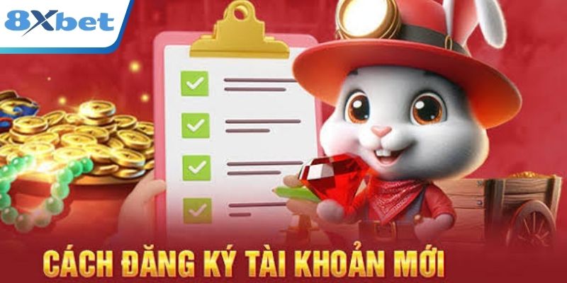 Quy trình đăng ký tài khoản được trình bày trực quan